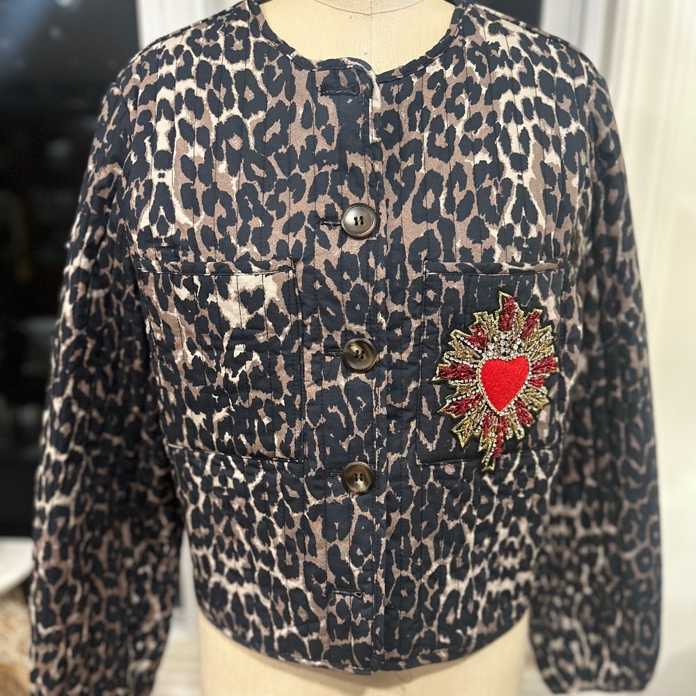 Texture. Symbolism. Power. Joie animal print jacket.